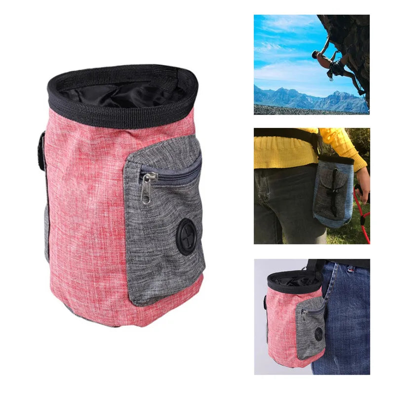 Outdoor Climbing Powder Bag Pet Training Kit Caving Waist Bag Chalk Pack Waterproof Polyester Magnesium Powder Pouch Waist Bag